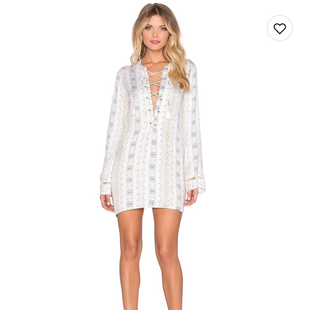 Faithful the brand dress with tie front size XS